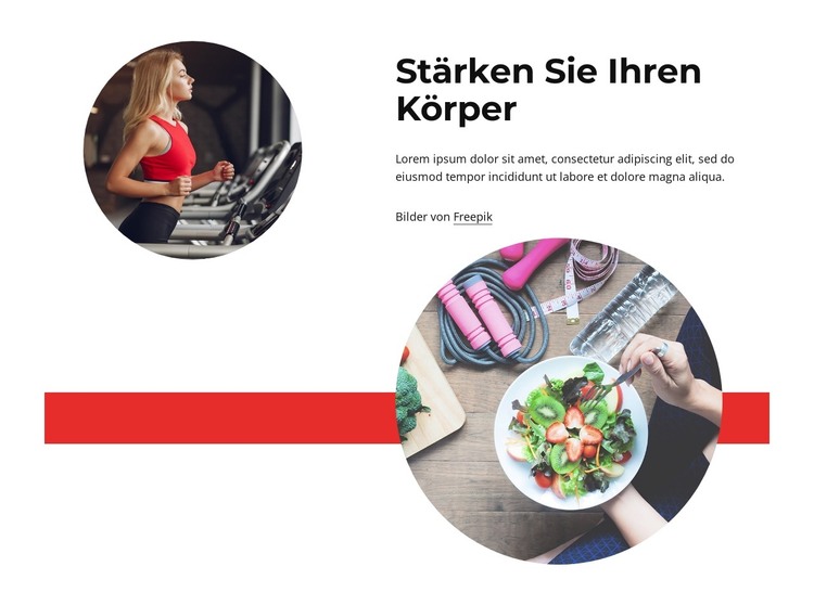 Stärken Sie Ihren Körper HTML-Vorlage