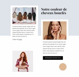 Coiffage Des Cheveux Naturels - HTML5 Website Builder