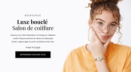 Prestations Cheveux Bouclés - Maquette De Site Web Polyvalente