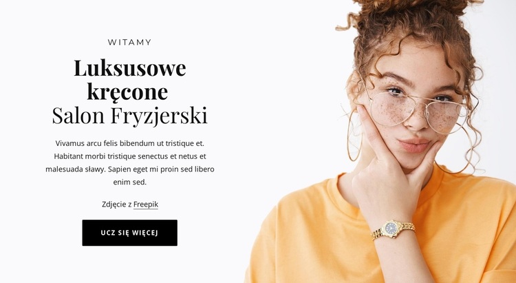 Usługi związane z kręconymi włosami Motyw WordPress