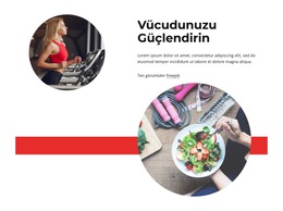 Vücudunuzu Güçlendirin - Hazır Web Sitesi Teması