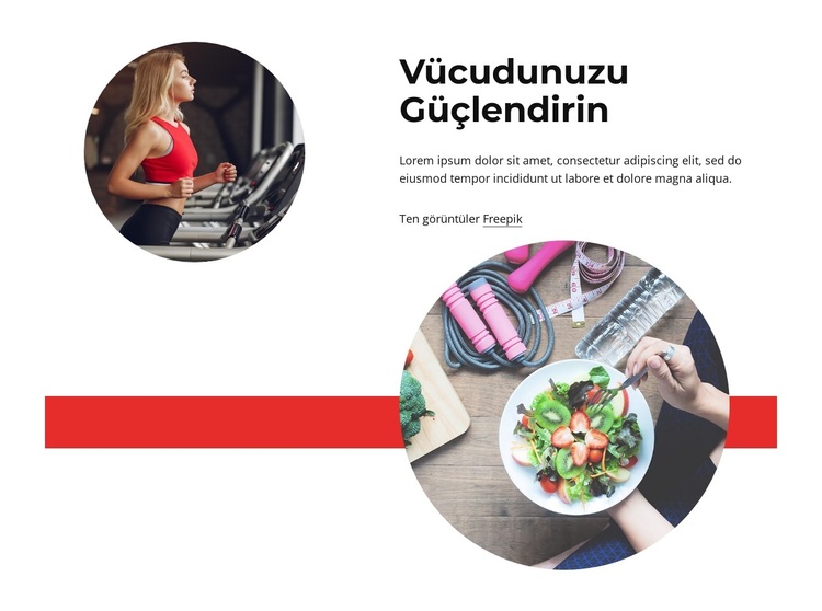 Vücudunuzu güçlendirin WordPress Teması