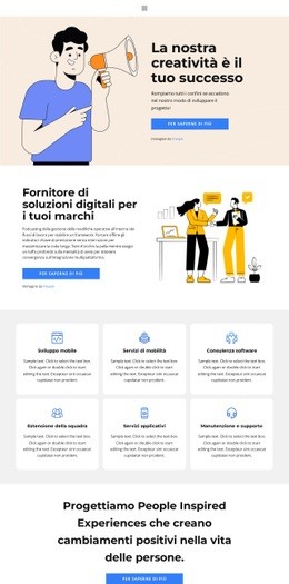 Crea La Tua Attività - HTML Site Builder