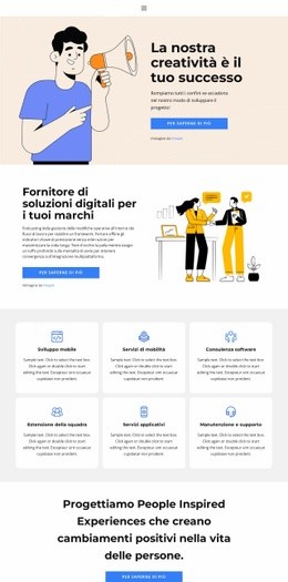 Crea La Tua Attività - Design Del Sito Web Scaricabile Gratuitamente