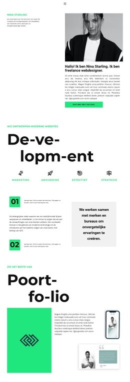 Websiteontwerp Voor Designerkaart