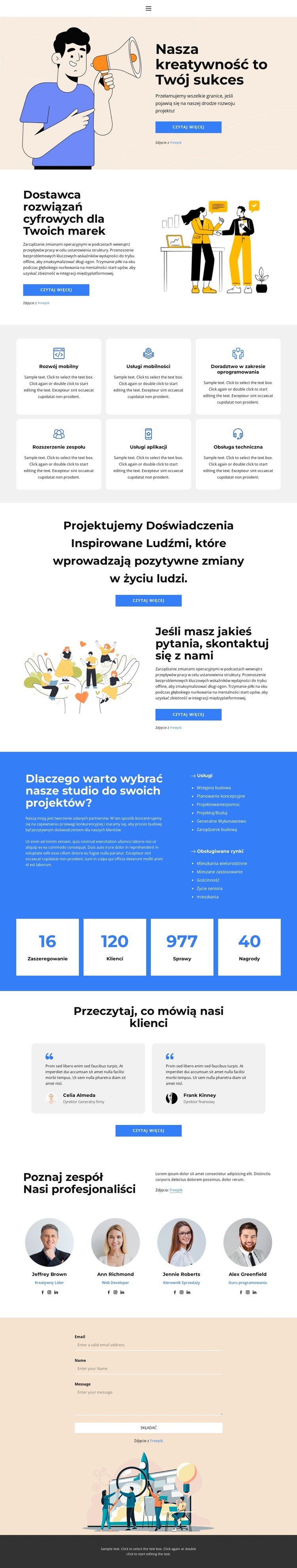 Załóż swoją firmę Szablon HTML5