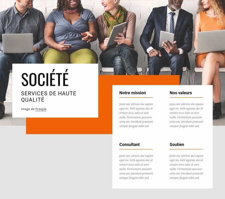 Coaching transformateur Maquette de site Web