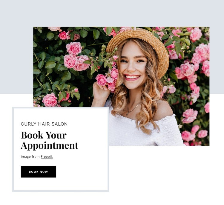 Book your appointment Homepage Design