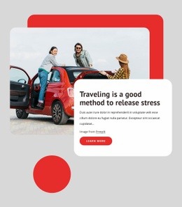 Relaxing Travel Tours - Web Page Design For Inspiration