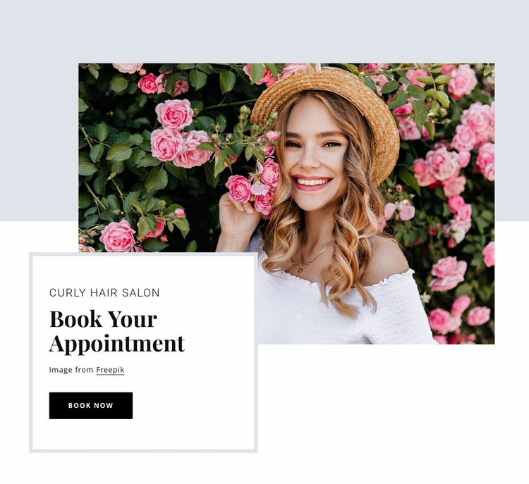 Book your appointment Website Mockup