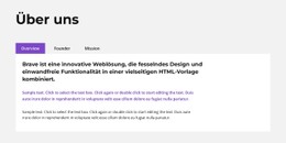 Textregisterkarten Vorlage HTML CSS Responsive