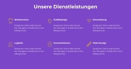 Unsere Agenturleistungen - HTML5-Vorlage Für Eine Seite