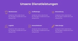 Unsere Agenturleistungen - Anpassbare Vorlage