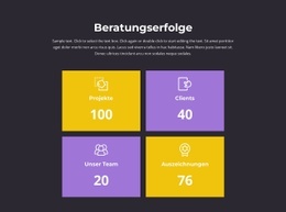 Gebrauchsfertiger Website-Builder Für Zähler Unserer Leistungen