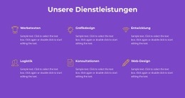 Unsere Agenturleistungen - Inspiration Für Website-Design