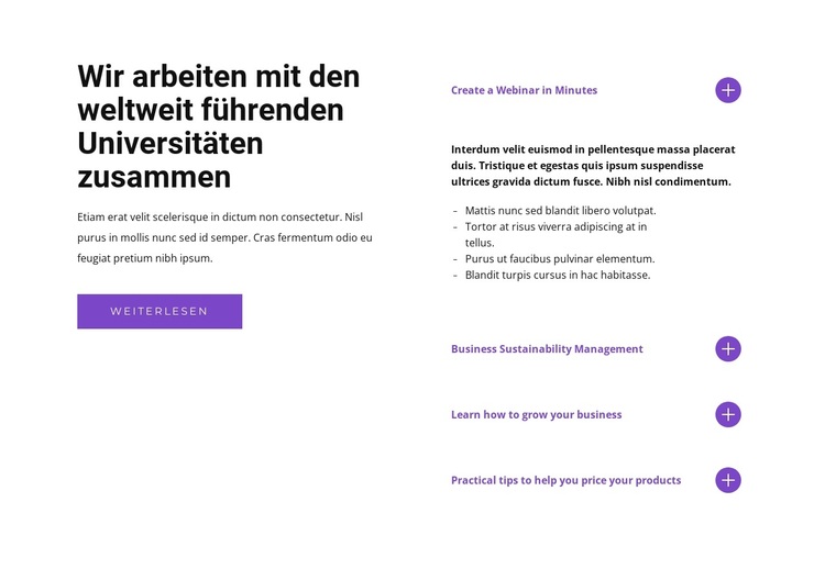 Wir beantworten Ihre Fragen WordPress-Theme