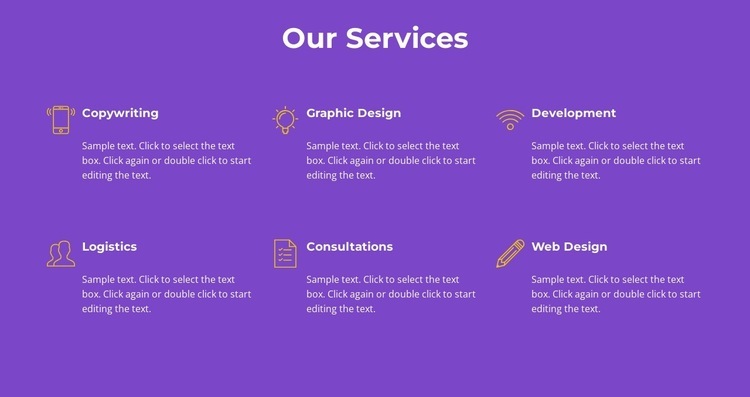 Our agency services Elementor Template Alternative