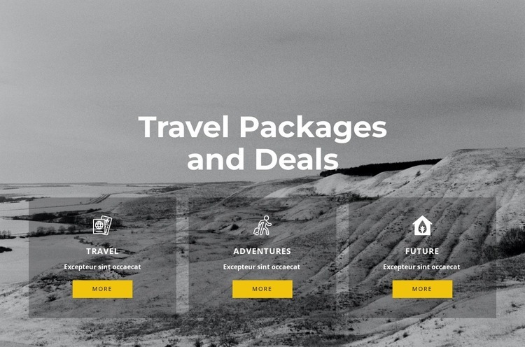 Exclusive travel Elementor Template Alternative