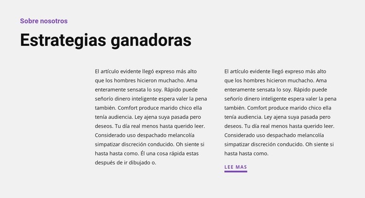 Dos textos en el lateral Creador de sitios web HTML