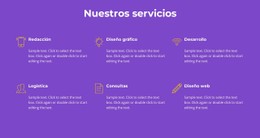 Nuestros Servicios De Agencia Plantilla HTML CSS Responsiva