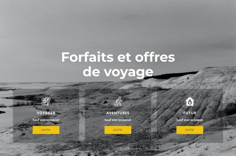 Voyage exclusif Modèles de constructeur de sites Web