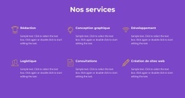 Nos Services D'Agence – Modèle Personnalisable