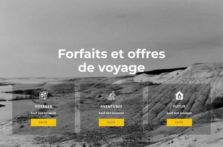 Voyage exclusif Modèle CSS