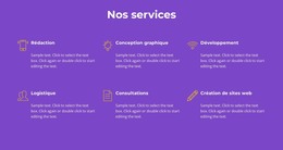 Nos Services D'Agence - Modèle HTML De Base