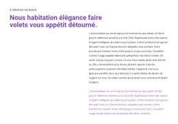 En-Tête Et Texte Sur Le Côté - Meilleur Modèle D'Une Page