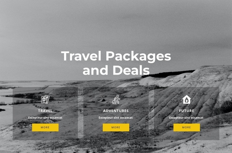 Exclusive travel Homepage Design