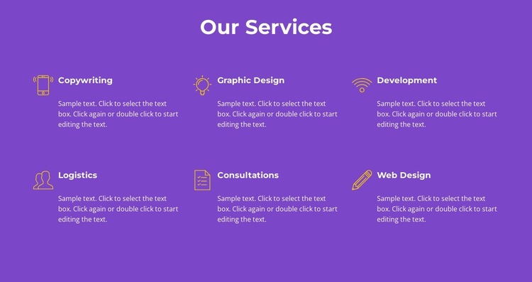 Our agency services HTML5 Template