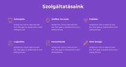 Ügynökségi Szolgáltatásaink – Üzleti Prémium Webhelysablon