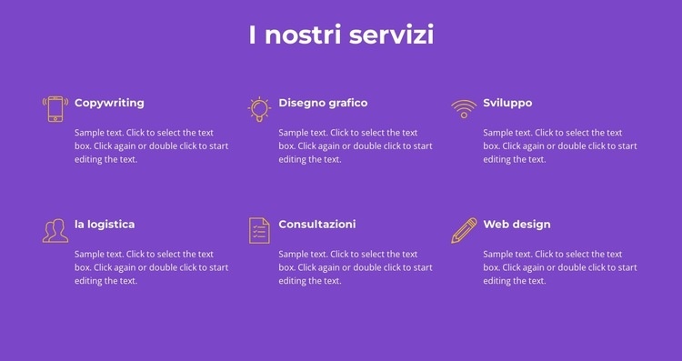 I nostri servizi di agenzia Costruttore di siti web HTML