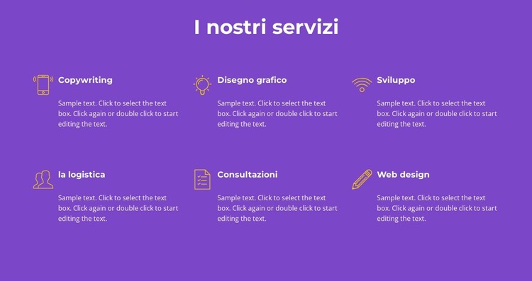 I nostri servizi di agenzia Modello HTML