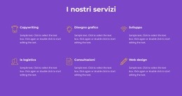 I Nostri Servizi Di Agenzia - Modello HTML5 A Pagina Singola