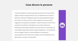 Una Recensione Del Cliente - Modello Di Sito Web Reattivo