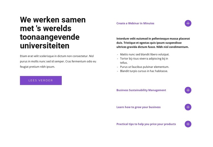 Wij beantwoorden uw vragen CSS-sjabloon