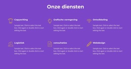 Onze Bureaudiensten - Responsief WordPress-Thema