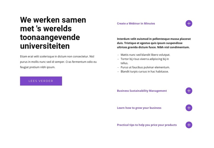 Wij beantwoorden uw vragen WordPress-thema