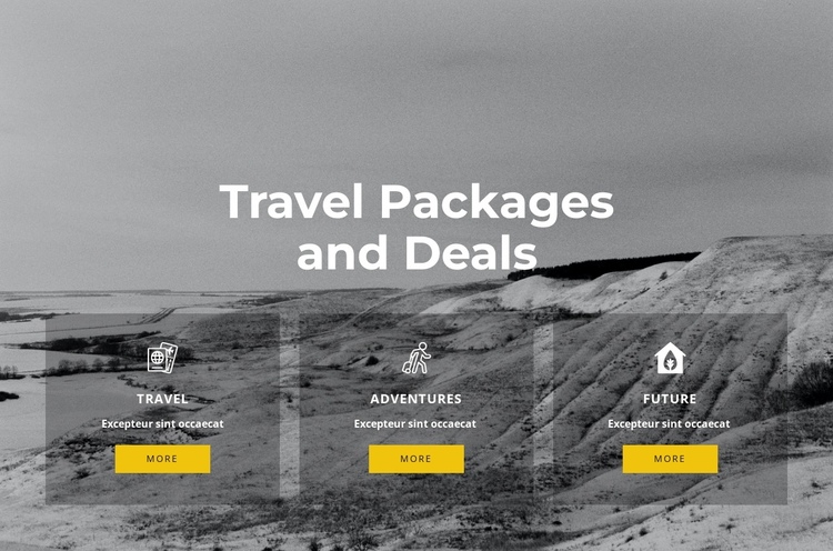 Exclusive travel One Page Template