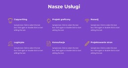 Nasze Usługi Agencyjne Szablon HTML CSS Responsywny