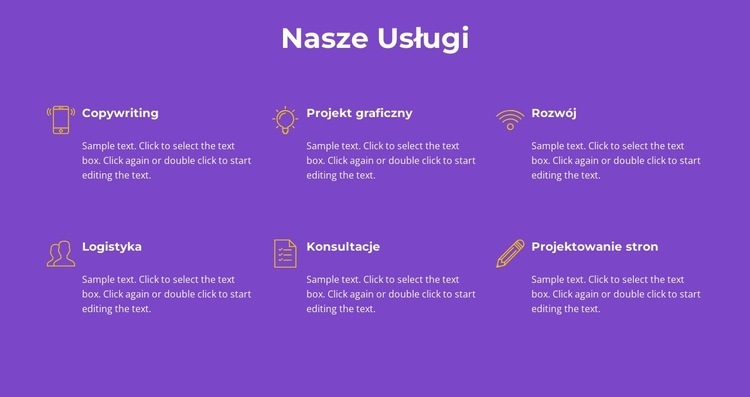 Nasze usługi agencyjne Szablon HTML5