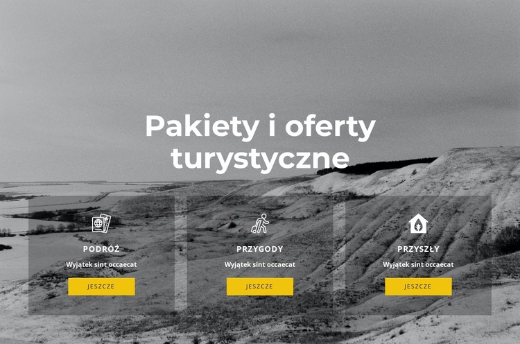 Ekskluzywna podróż Szablon witryny sieci Web