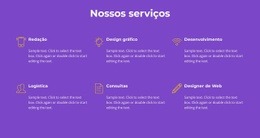 Nossos Serviços De Agência - HTML Ide