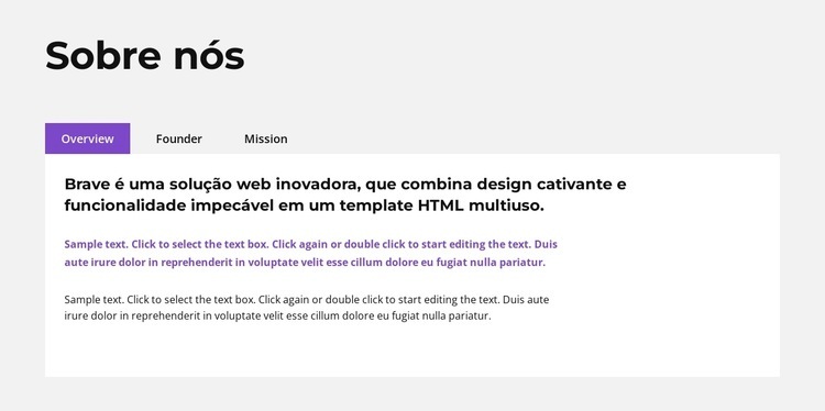 Guias de texto Construtor de sites HTML