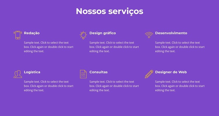 Nossos serviços de agência Template CSS