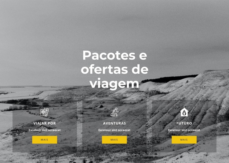 Viagens exclusivas Template CSS