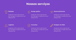 Nossos Serviços De Agência - Modelo Joomla Moderno