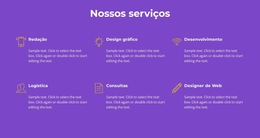 Nossos Serviços De Agência - Modelo De Site Comercial Premium