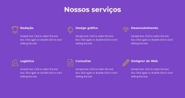 Nossos Serviços De Agência - Ótima Página De Destino